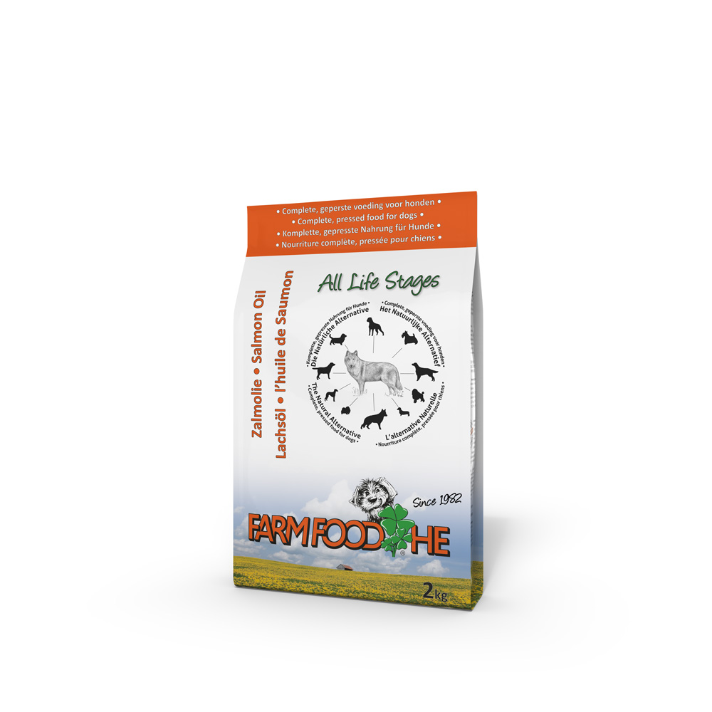Farm Food HE Zalmolie Standaard - Hondenvoer - 2 Kilogram - Zalm Farm Food HE Zalmolie Standaard - Hondenvoer - 2 Kilogram - Zalm