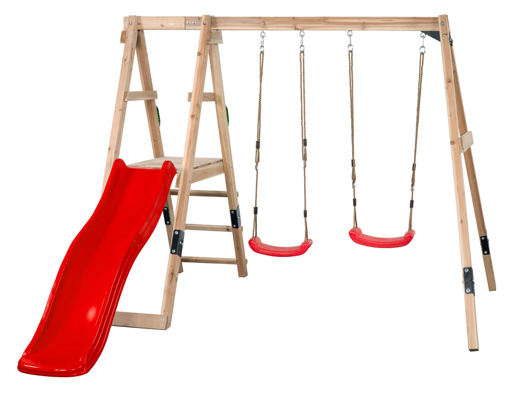 Swing King Ava - Speeltoestel - 48 Kilogram - Rood - Hout Swing King Ava - Speeltoestel - 48 Kilogram - Rood - Hout