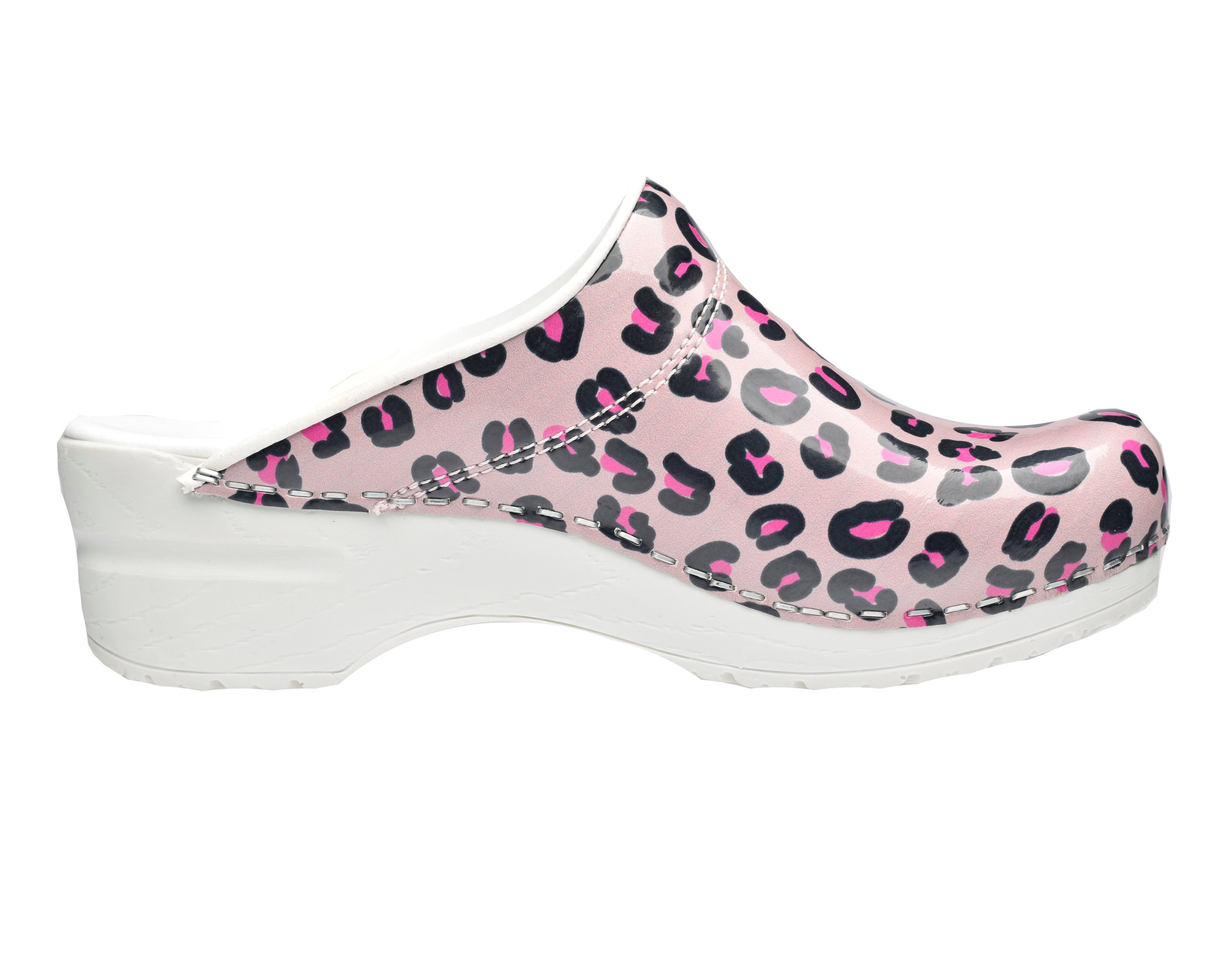 Sanita Flex 314 Wildlife Leopard - Klompen - Luipaard roze - 43