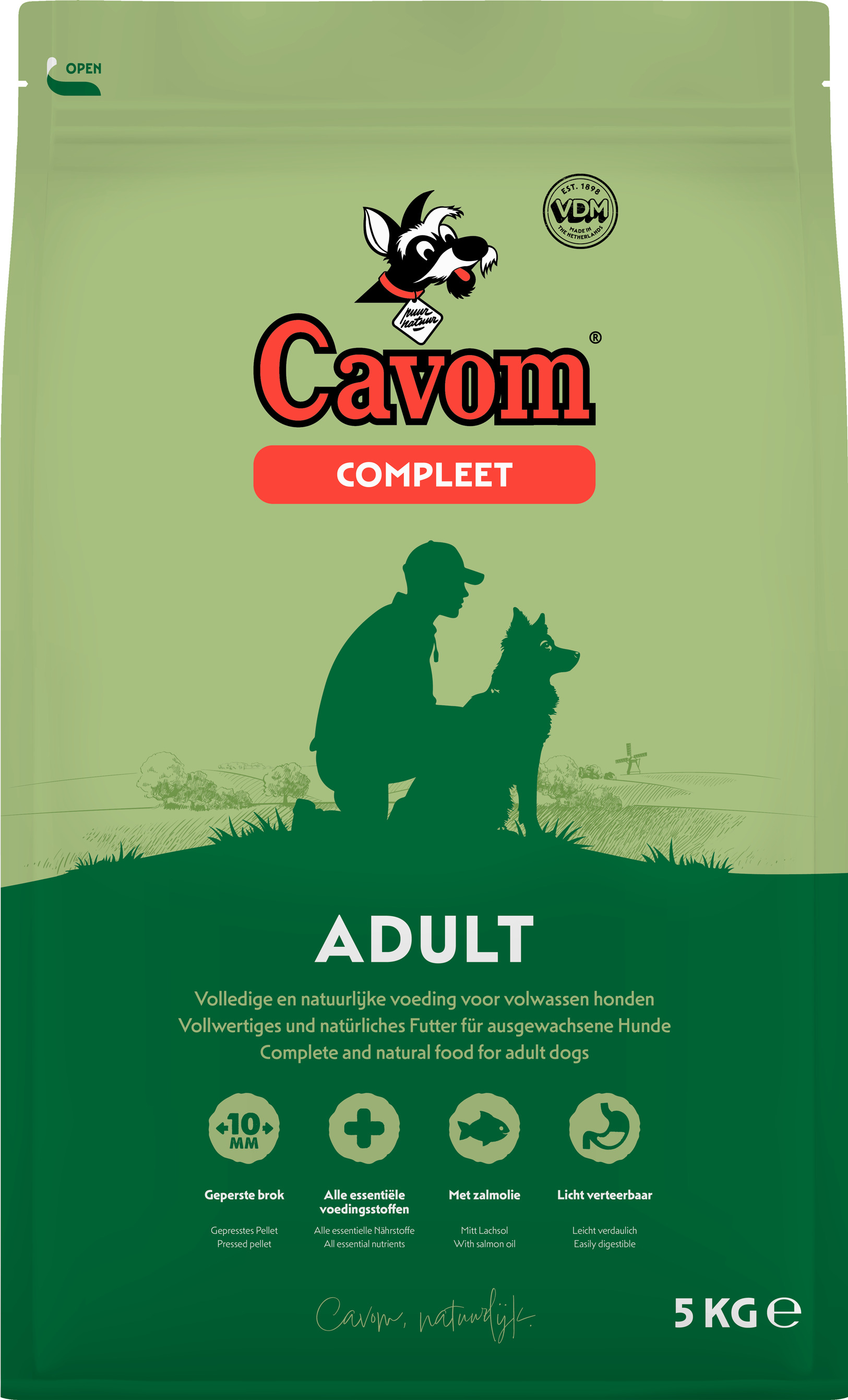 Cavom Compleet Adult - Hondenvoer - 5 Kilogram - rund