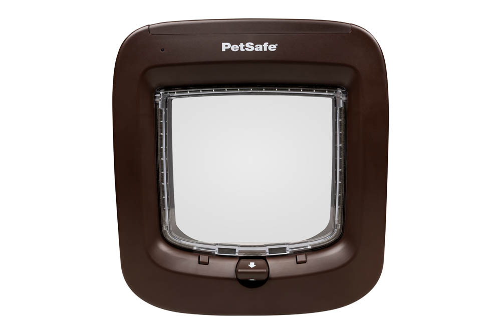 Petsafe - Kattenluik op microchip - Bruin - 24x22x12.2 cm