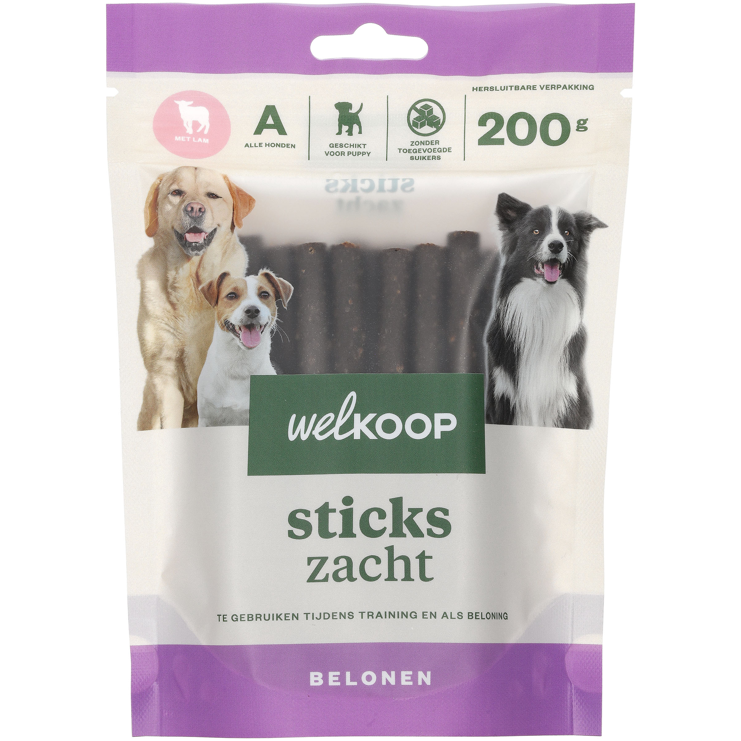 Welkoop Sticks - Hondensnack - 200 Gram - lam