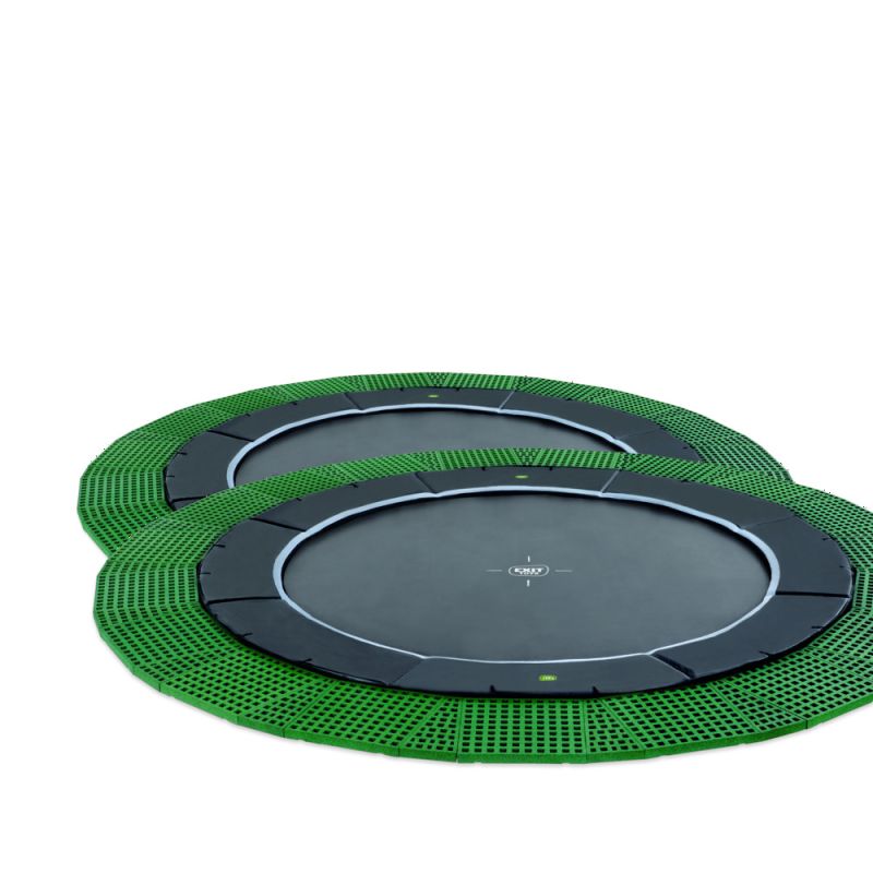 Exit Dynamic - Groundlevel trampoline - Zwart - 366 cm