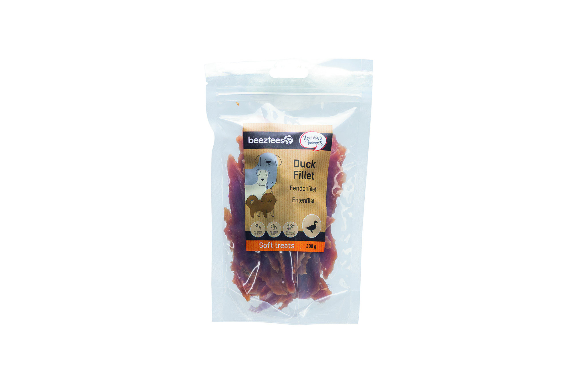 Beeztees - Filet - Hondensnack - 200 Gram - Eend