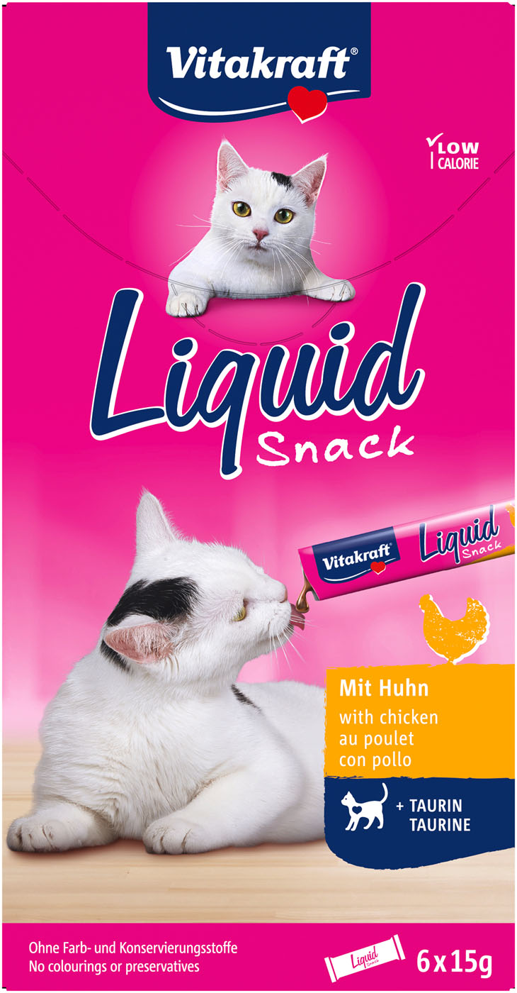 Vitakraft Cat-Liquid - Kattensnacks - 90 Gram - kip