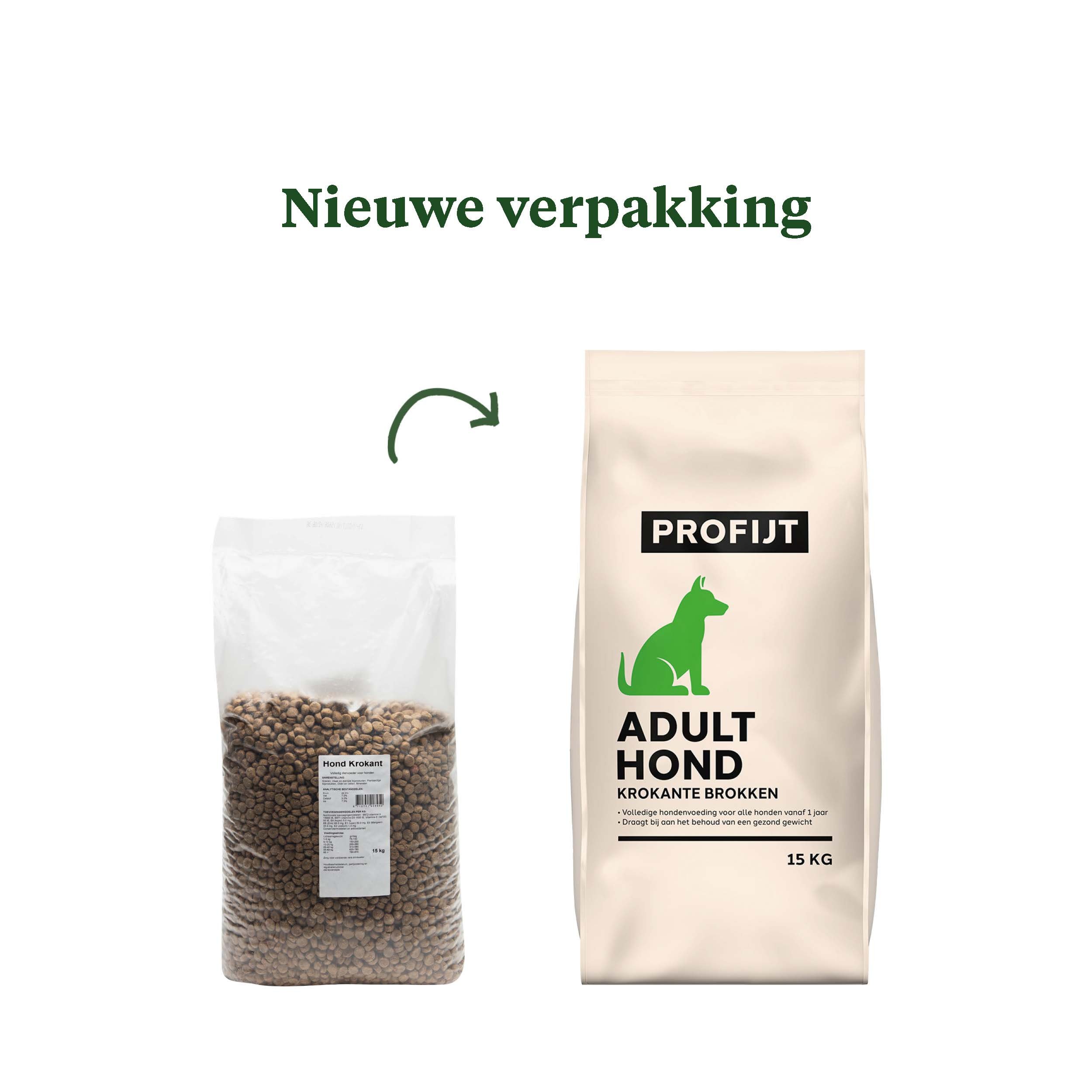 Profijt Adult Krokante brokken - Hondenvoer - 15 Kilogram - Onbekend