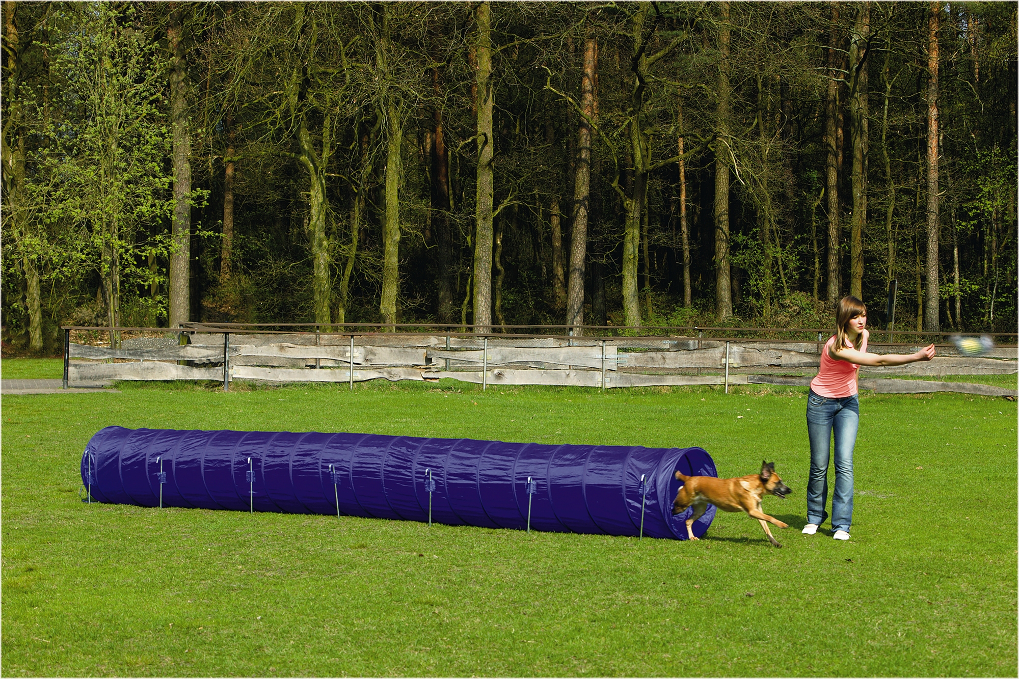 Beeztees Agility Tunnel - Sporten met je hond - 60x60x625 cm