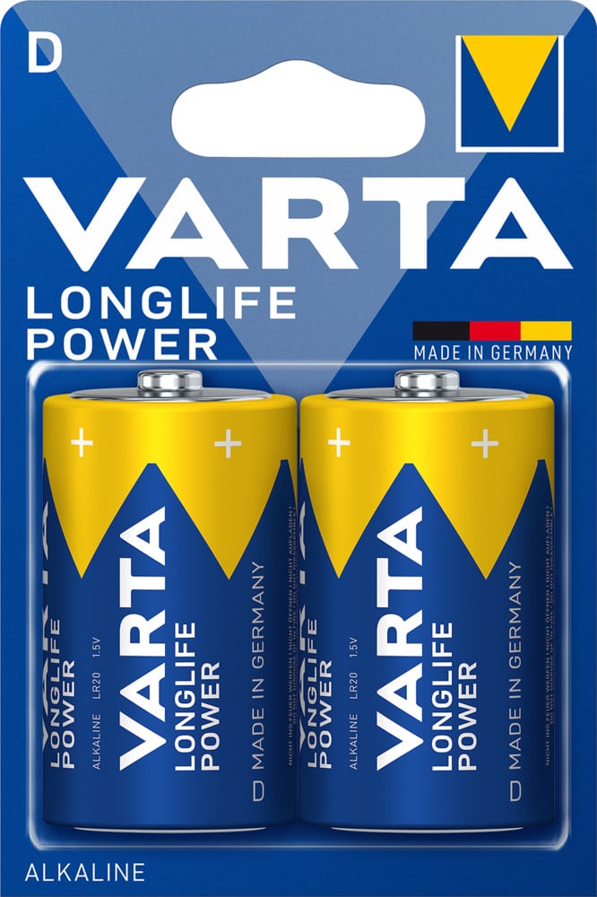 Varta D Longlife - Batterij - 2 Stuks