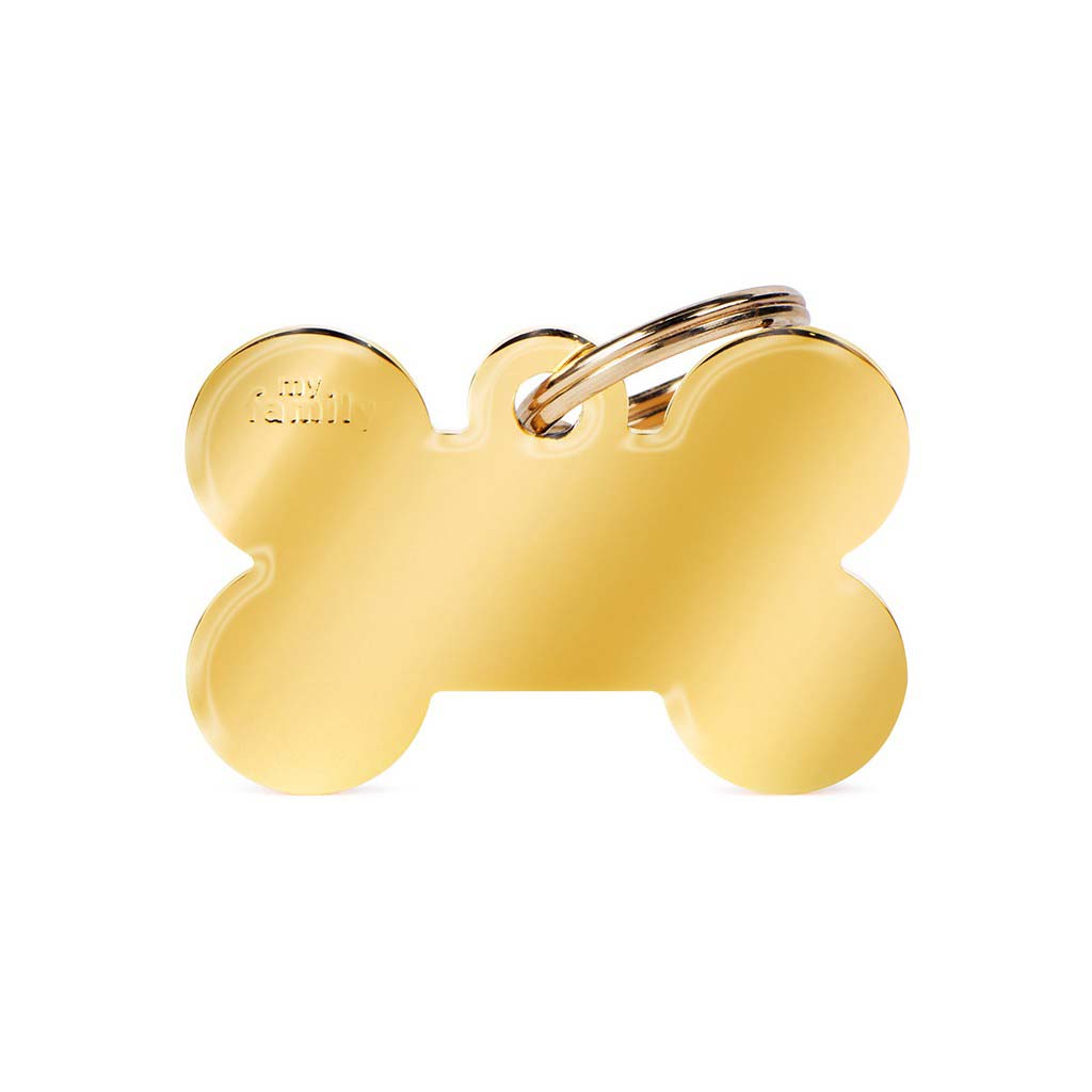 My Family Bot - Hondenpenning - goud - L