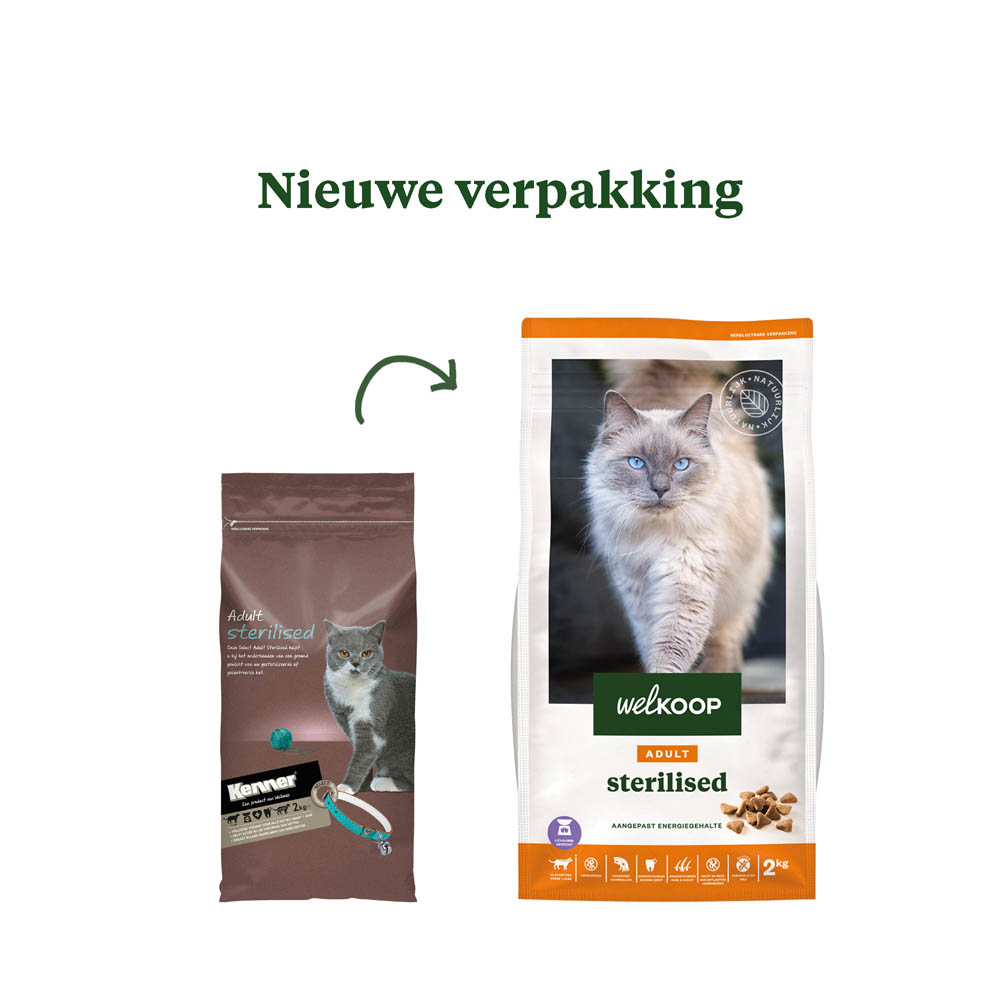 Welkoop Adult Sterilised - Kattenvoer - 2 Kilogram - gevogelte