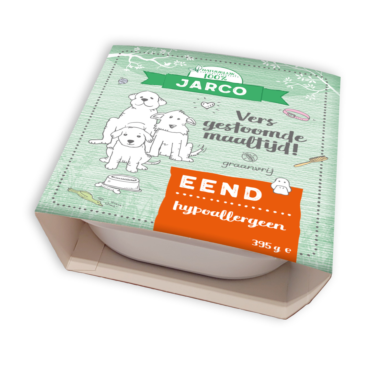 Jarco - Hondenvoer - 395 Gram - Eend Jarco - Hondenvoer - 395 Gram - Eend