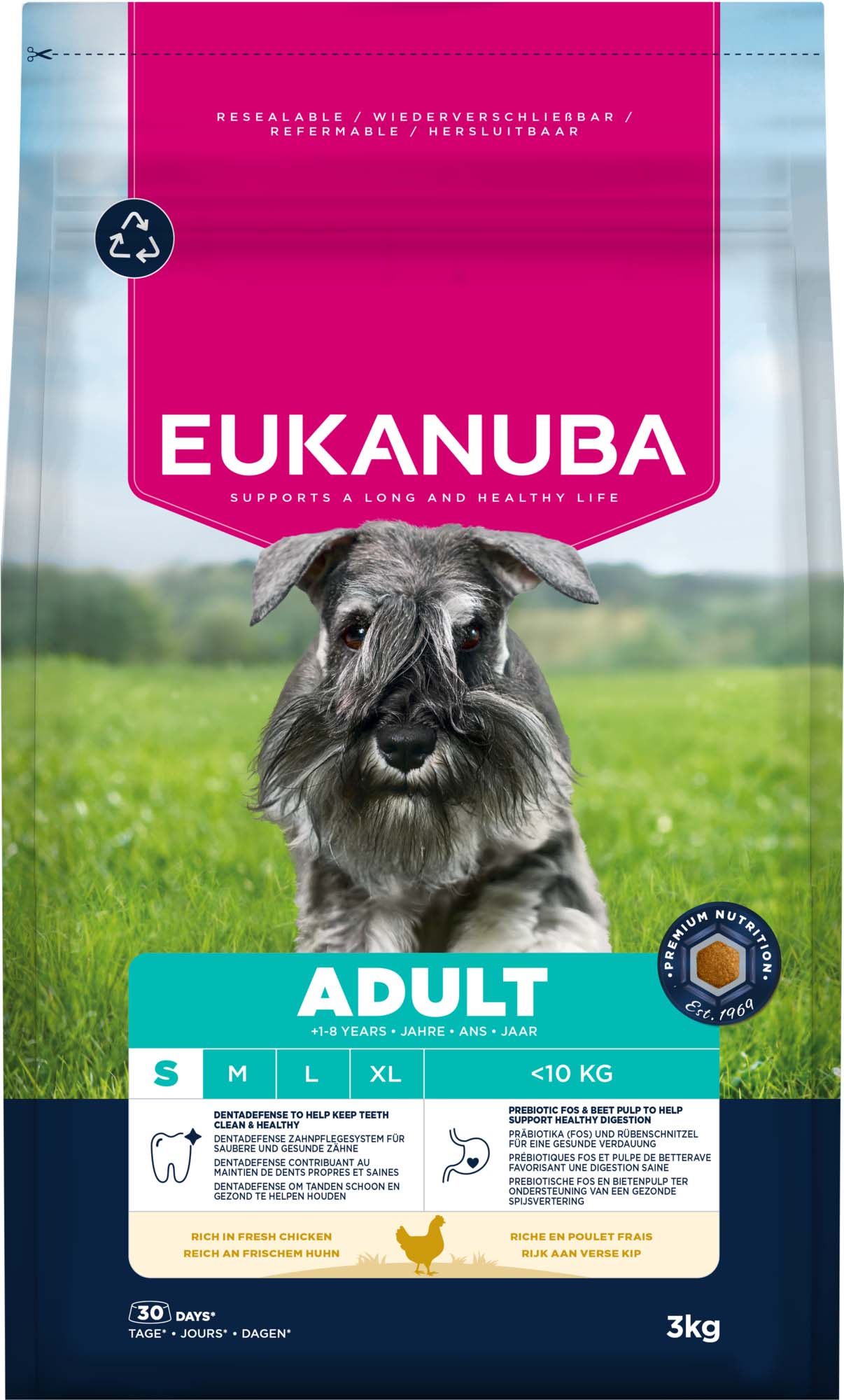 Eukanuba Adult Small - Hondenvoer - 3 Kilogram - kip Eukanuba Adult Small - Hondenvoer - 3 Kilogram - kip