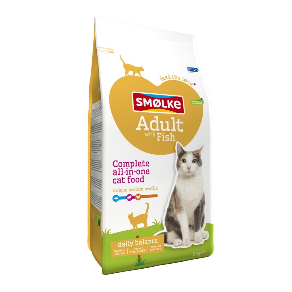 Smölke Adult - Kattenvoer - 2 Kilogram - vis