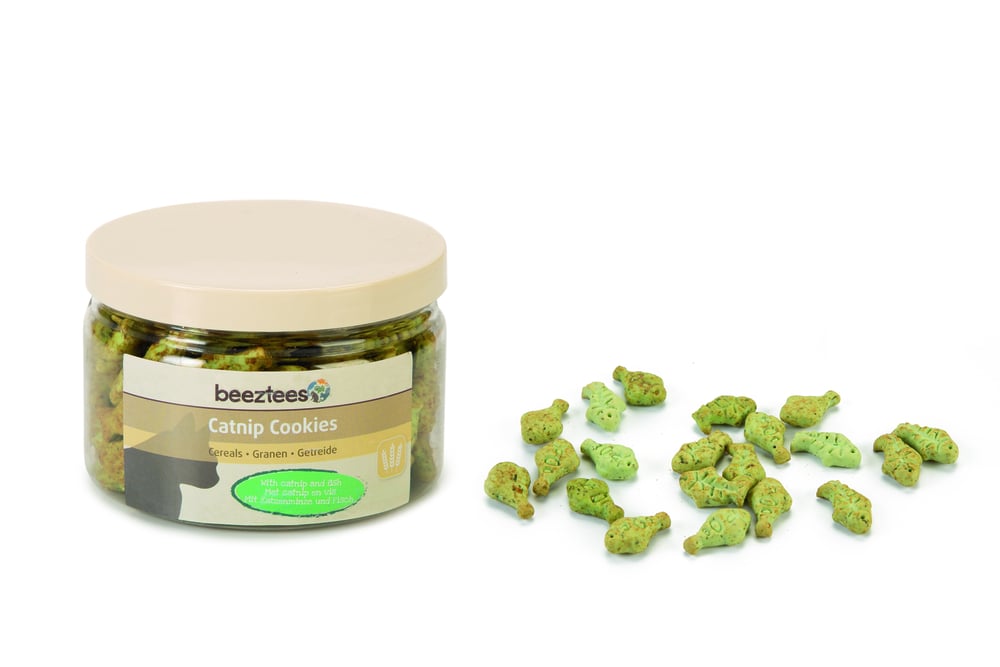 Beeztees Catnip Cookies Granen - Kattensnack - 55 Gram - zalm