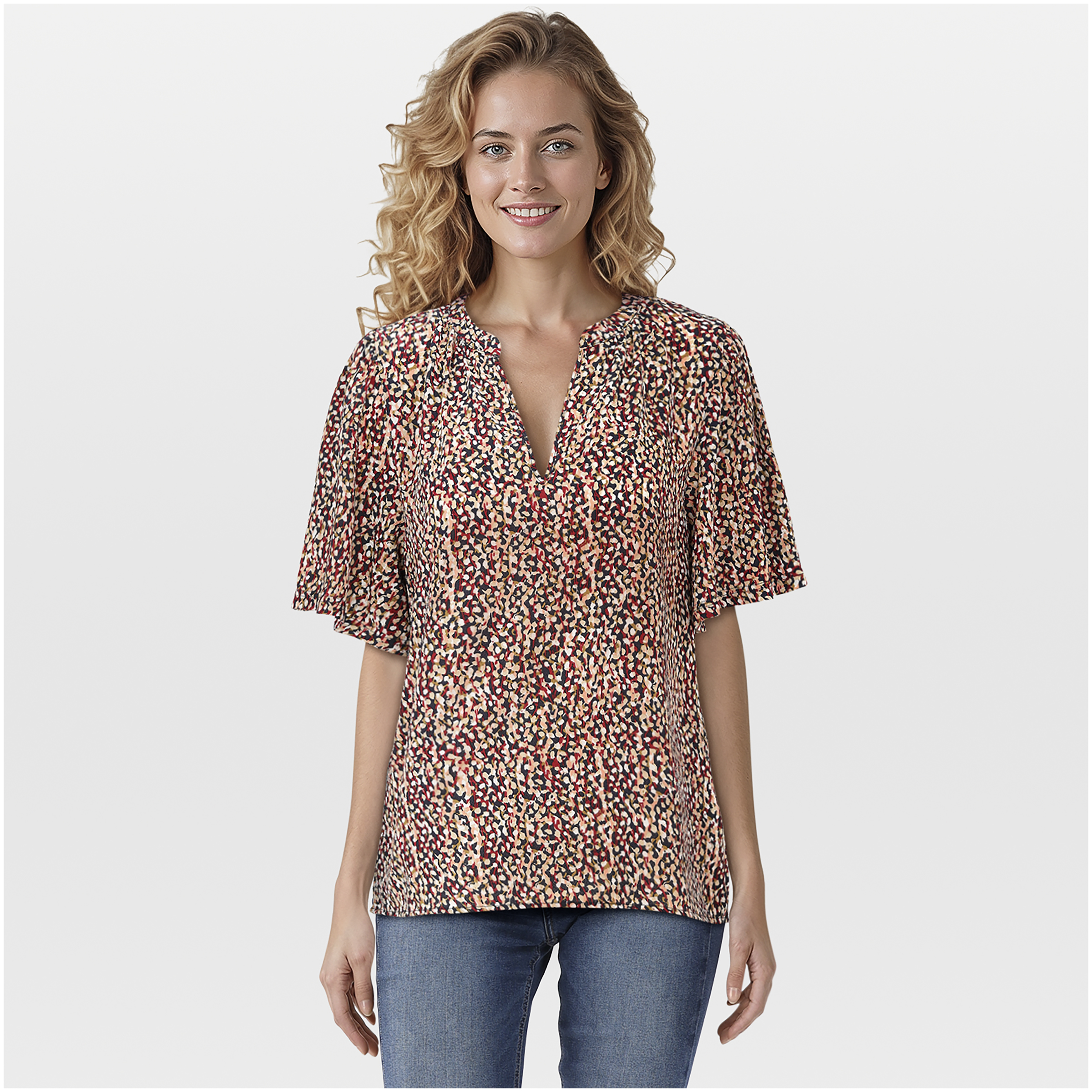 VELESTE Jema - T-Shirt - Melange blauw - 44 VELESTE Jema - T-Shirt - Melange blauw - 44