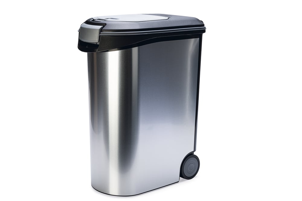 Curver Hond - Voercontainer - 54 Liter - Zilver