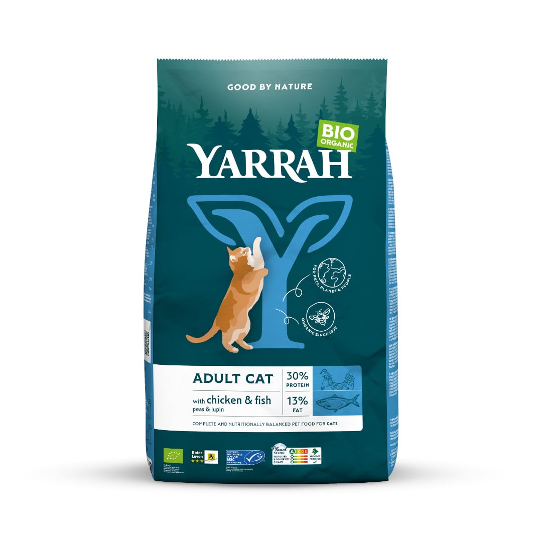 Yarrah Biologisch Adult - Kattenvoer - 10 Kilogram - kip, vis Yarrah Biologisch Adult - Kattenvoer - 10 Kilogram - kip, vis