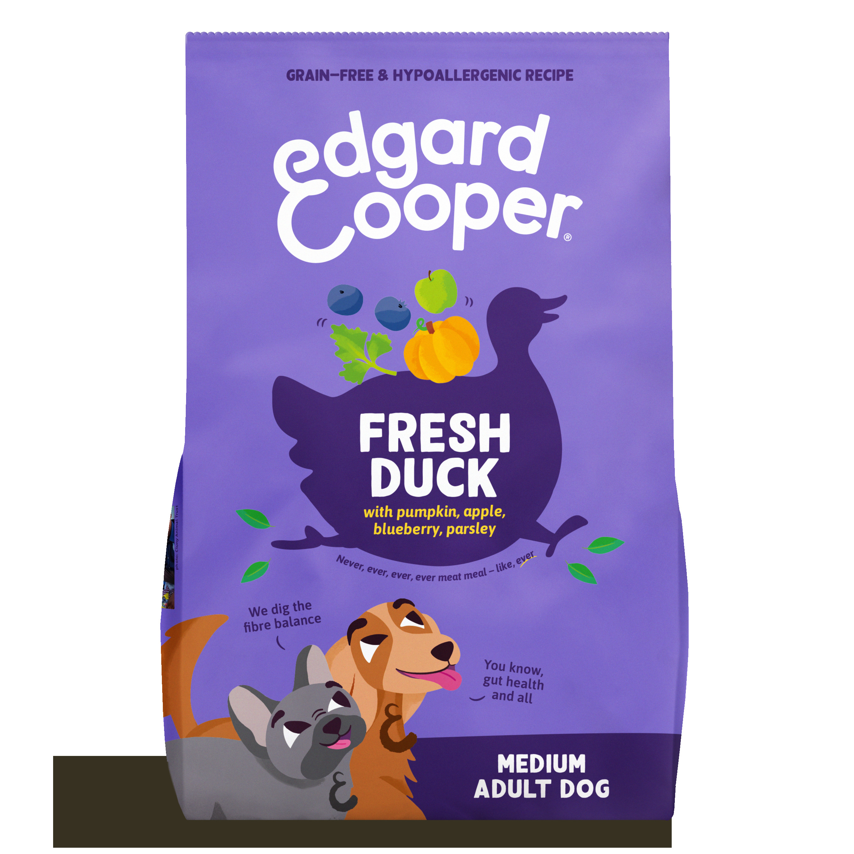 Edgard & Cooper Adult Medium - Hondenvoer - 2.5 Kilogram - Eend Edgard & Cooper Adult Medium - Hondenvoer - 2.5 Kilogram - Eend