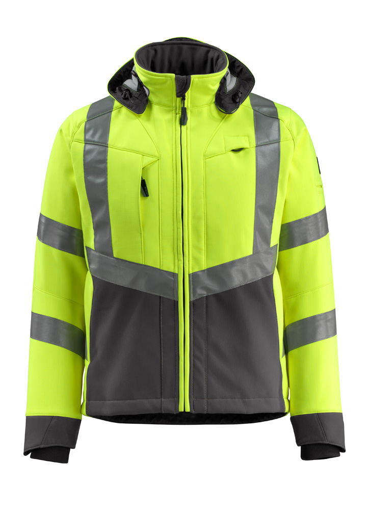 Mascot Blackpool  - Softshell - Geel / antraciet - L