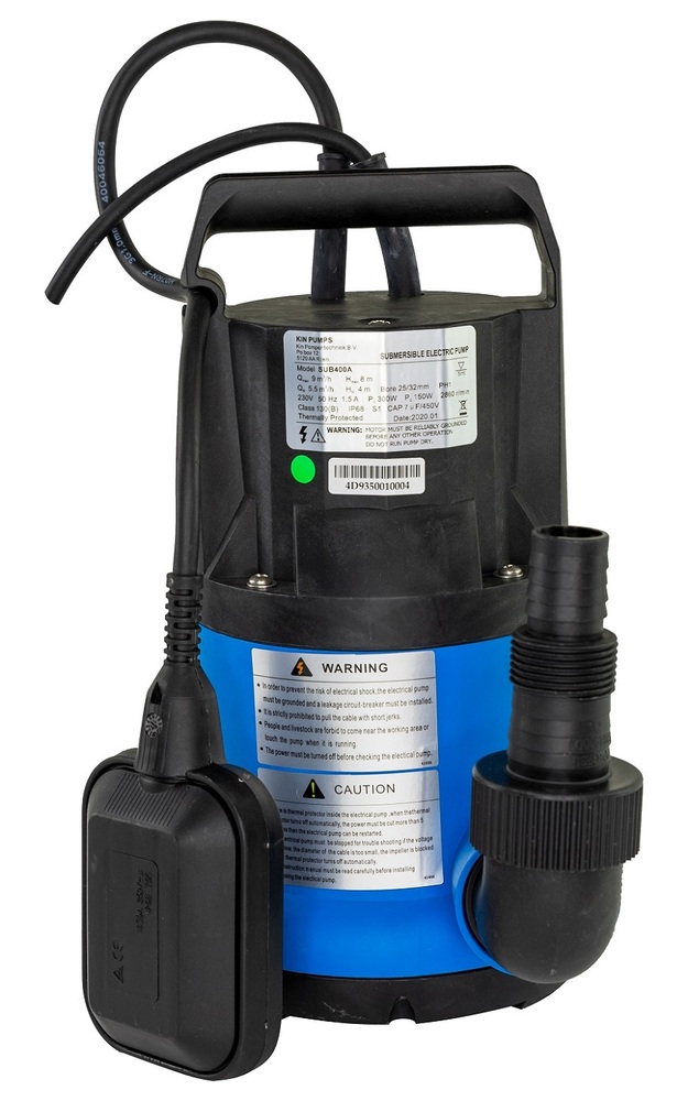 Kin Pumps SUB 400A - Schoonwater Dompelpomp - 9000 l/h