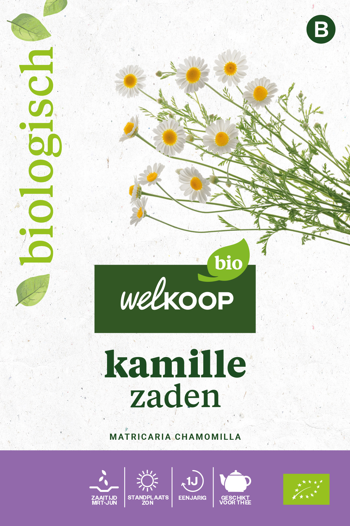Welkoop Bio - Kamille Zaden - 0.1 Gram
