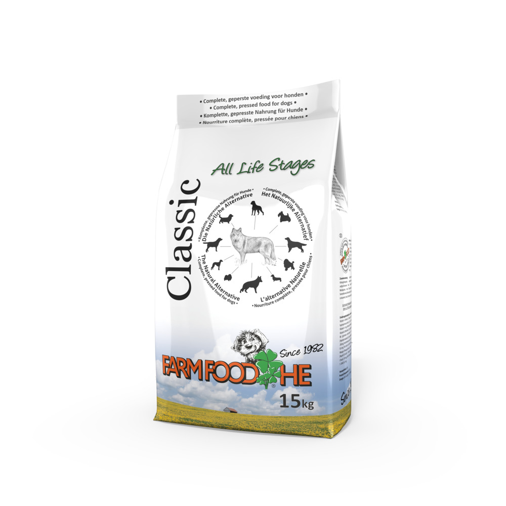 Farm Food HE Classic Standaard - Hondenvoer - 15 Kilogram - rund Farm Food HE Classic Standaard - Hondenvoer - 15 Kilogram - rund