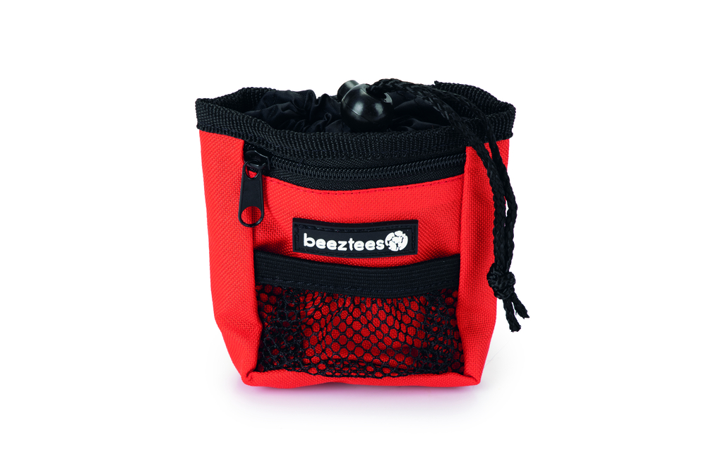 Beeztees Ordena - Poepzak + beloningstasje incl. Poepzakjes - Rood
