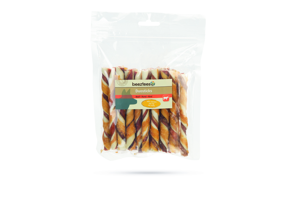 Beeztees Duosticks- Hondensnack - 20 Stuks - kip, rund