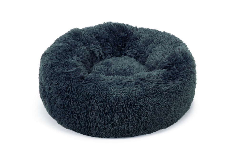 Beeztees Yali Pluche - Fluffy hondenmand - grijs - S