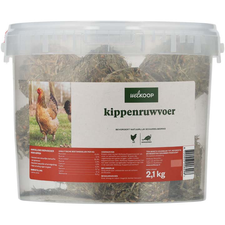 Welkoop Kippenruwvoer - Kippensnack - 2.1 Kilogram