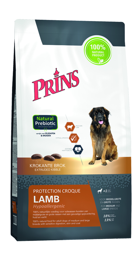 Prins Protection Croque Lamb Hypoallergenic - Hondenvoer - 2 Kilogram - Lam & rijst