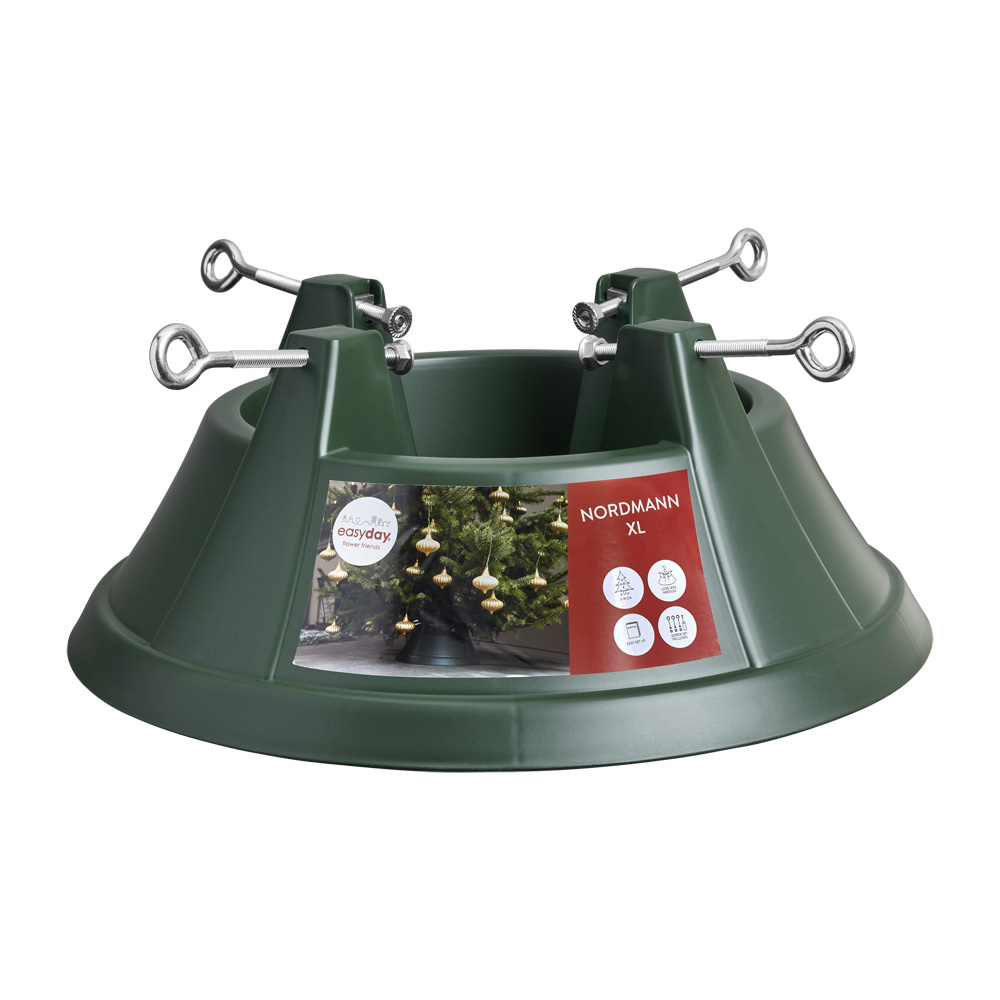 Good(s) factory - Kerstboomstandaard - Groen - 53x53x20.5 cm Good(s) factory - Kerstboomstandaard - Groen - 53x53x20.5 cm