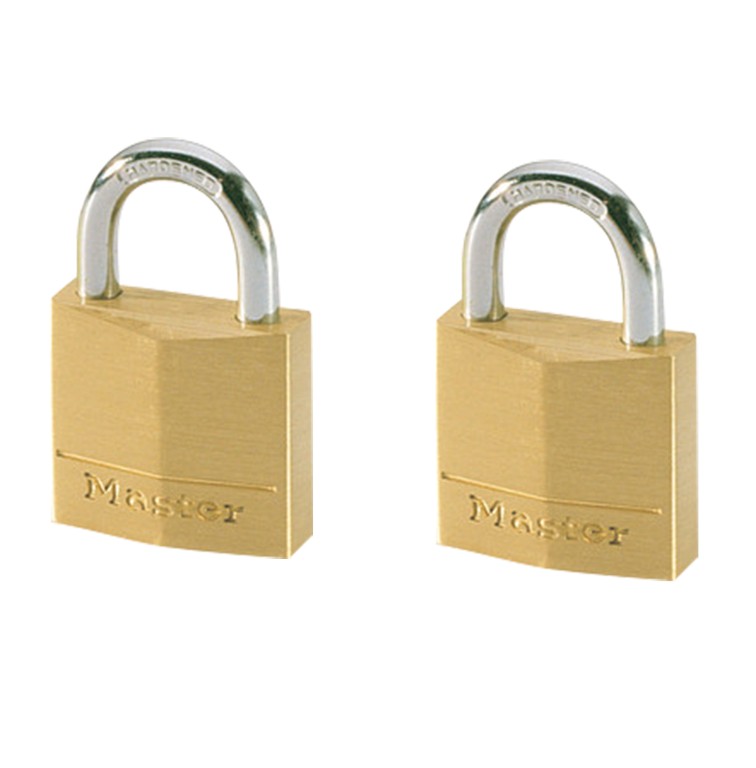 Masterlock 30mm - Hangslot - Vermessingd - 2 Stuks - 3 cm