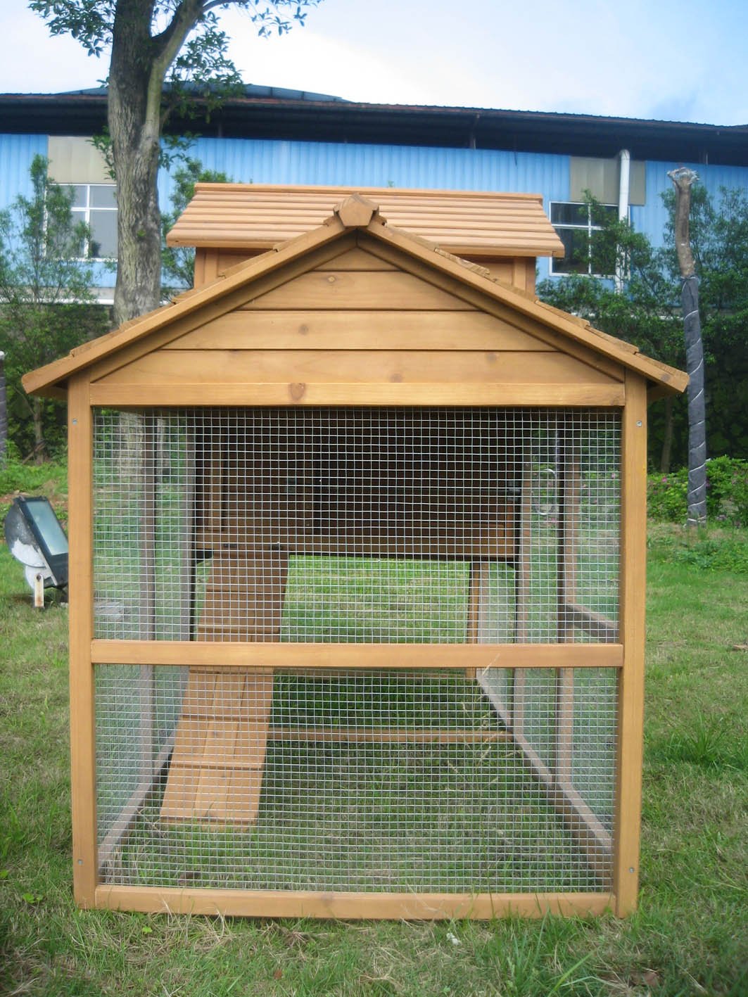 Holland - Kippenhok met ren - Bruin - Rechts