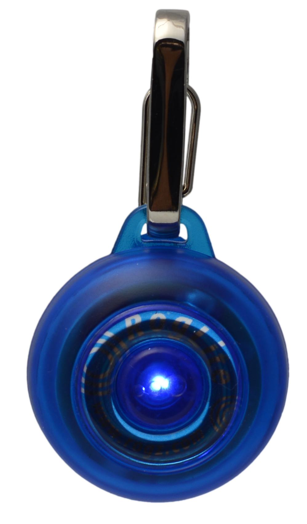 Rogz Roglite - Veiligheidslampje Hond - blauw - 3.1 cm