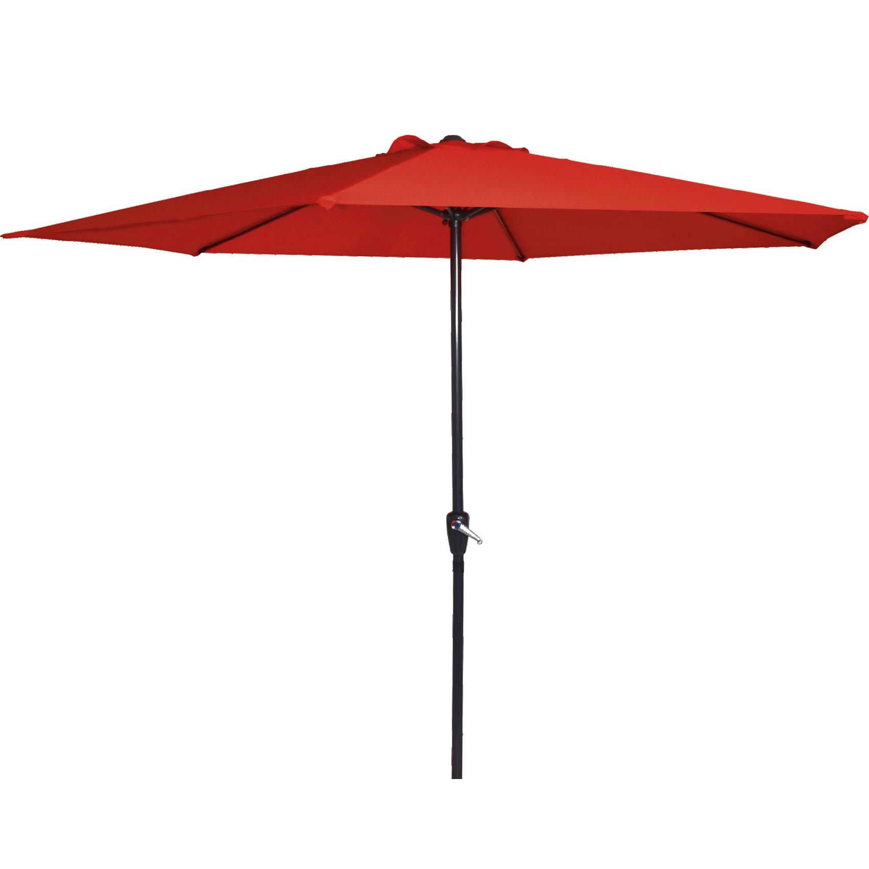 Lesli Living Gemini Stokparasol - Parasol - Rood - 300 cm Lesli Living Gemini Stokparasol - Parasol - Rood - 300 cm