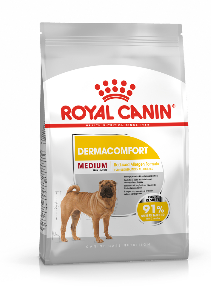 Royal Canin Dermacomfort Medium Adult - Hondenvoer - 12 Kilogram - gevogelte Royal Canin Dermacomfort Medium Adult - Hondenvoer - 12 Kilogram - gevogelte