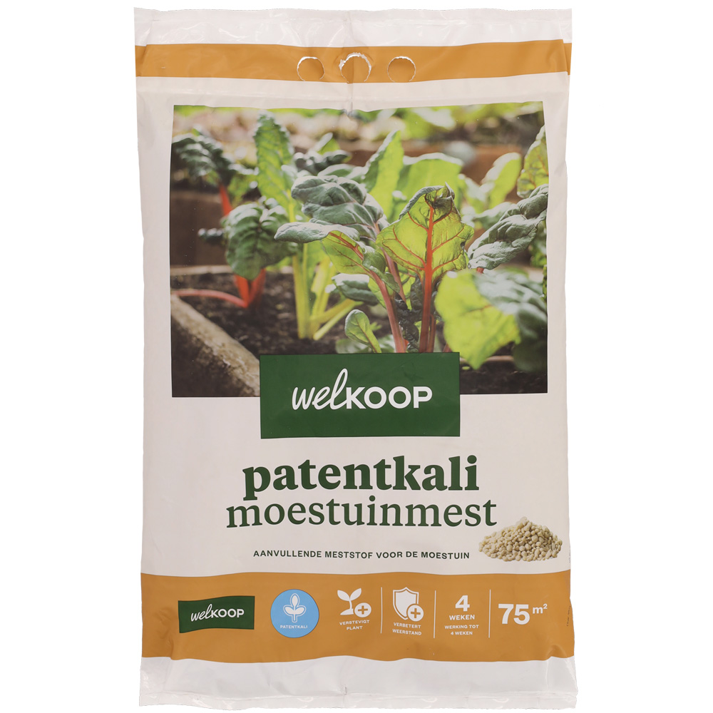 Welkoop - Patentkali Moestuinmest - 75 m2 - 7.5 Kilogram