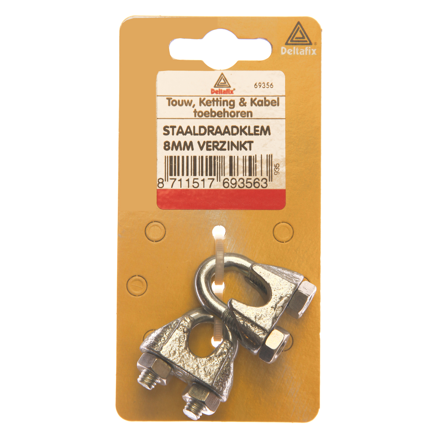 Deltafix 8 mm - Staaldraadklem - Verzinkt - 0.8 cm