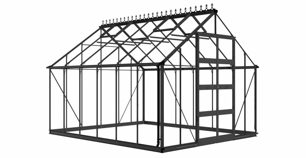 Royal Well Kate I - Kweekschap - zwart - 2.5x22.5x182 cm