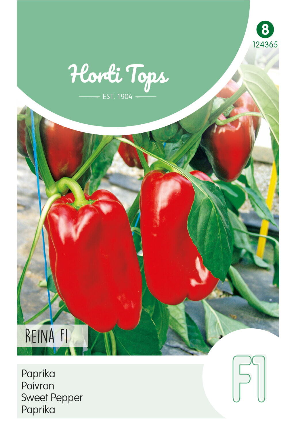 Hortitops Paprika Capsicum Anuum Reina F1 - Groentezaden