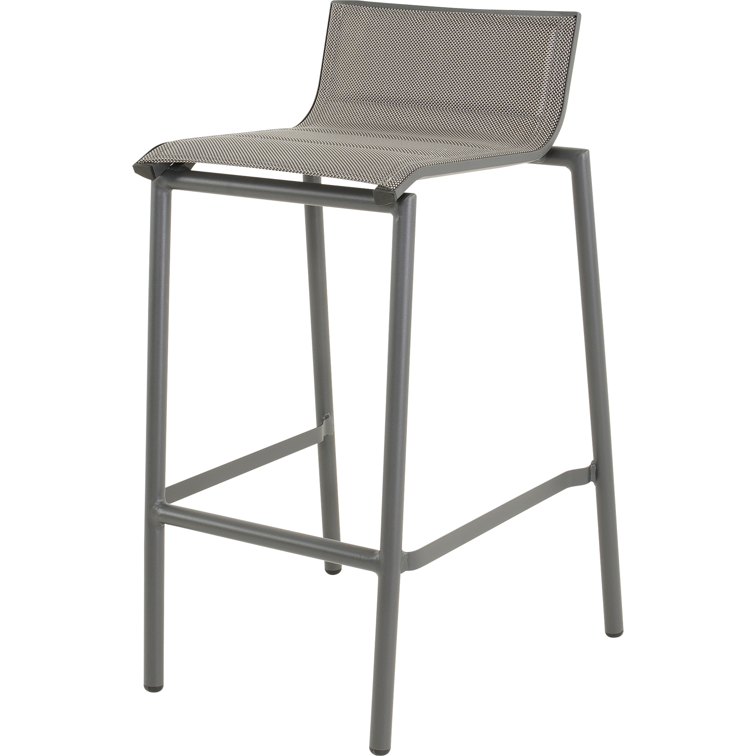 Lesli Living Milazzo - Barstoel - Antraciet - 89x54x52 cm