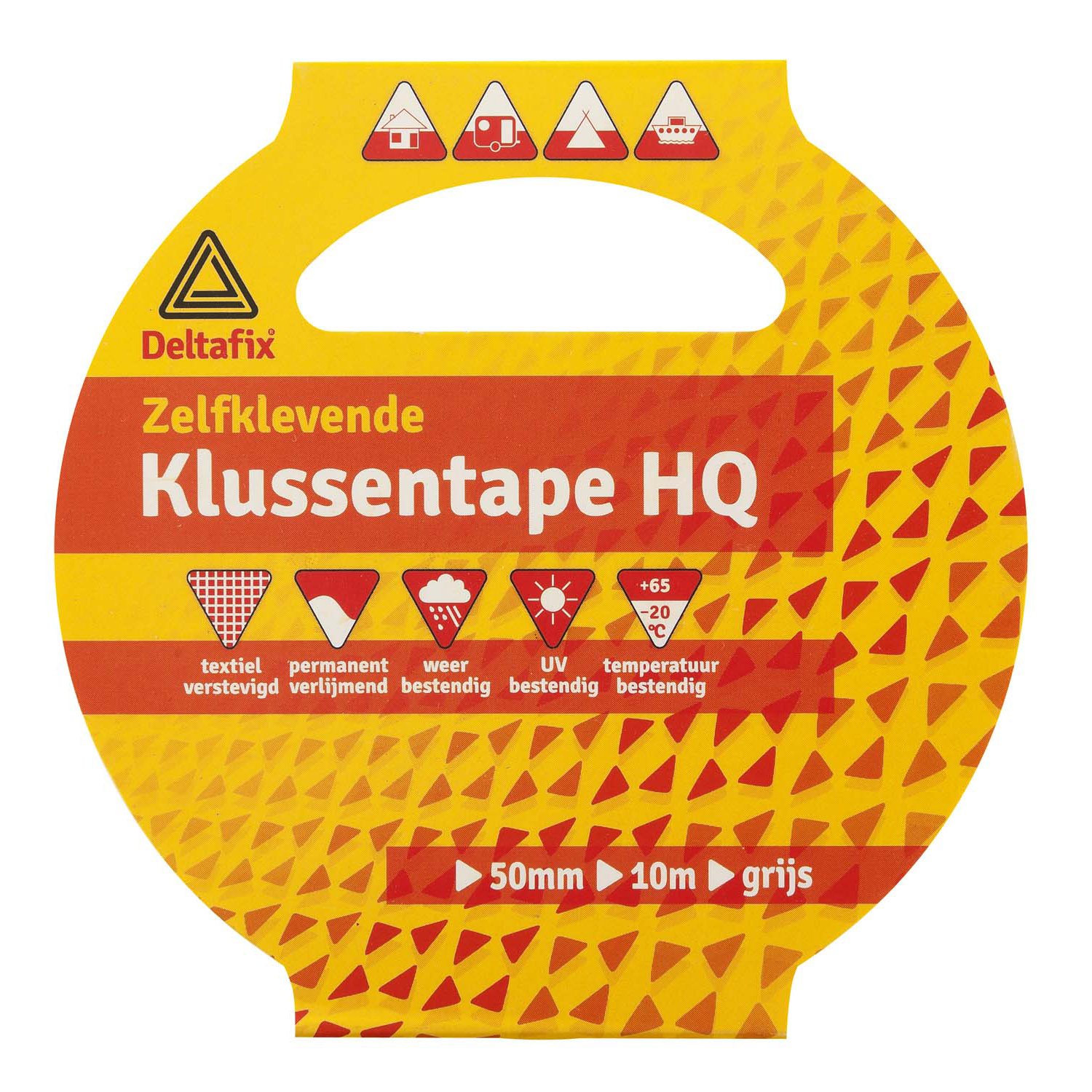 Deltafix Klussentape HQ 50mm 10m - Tape - 10x5x10 cm - Grijs - 10 cm