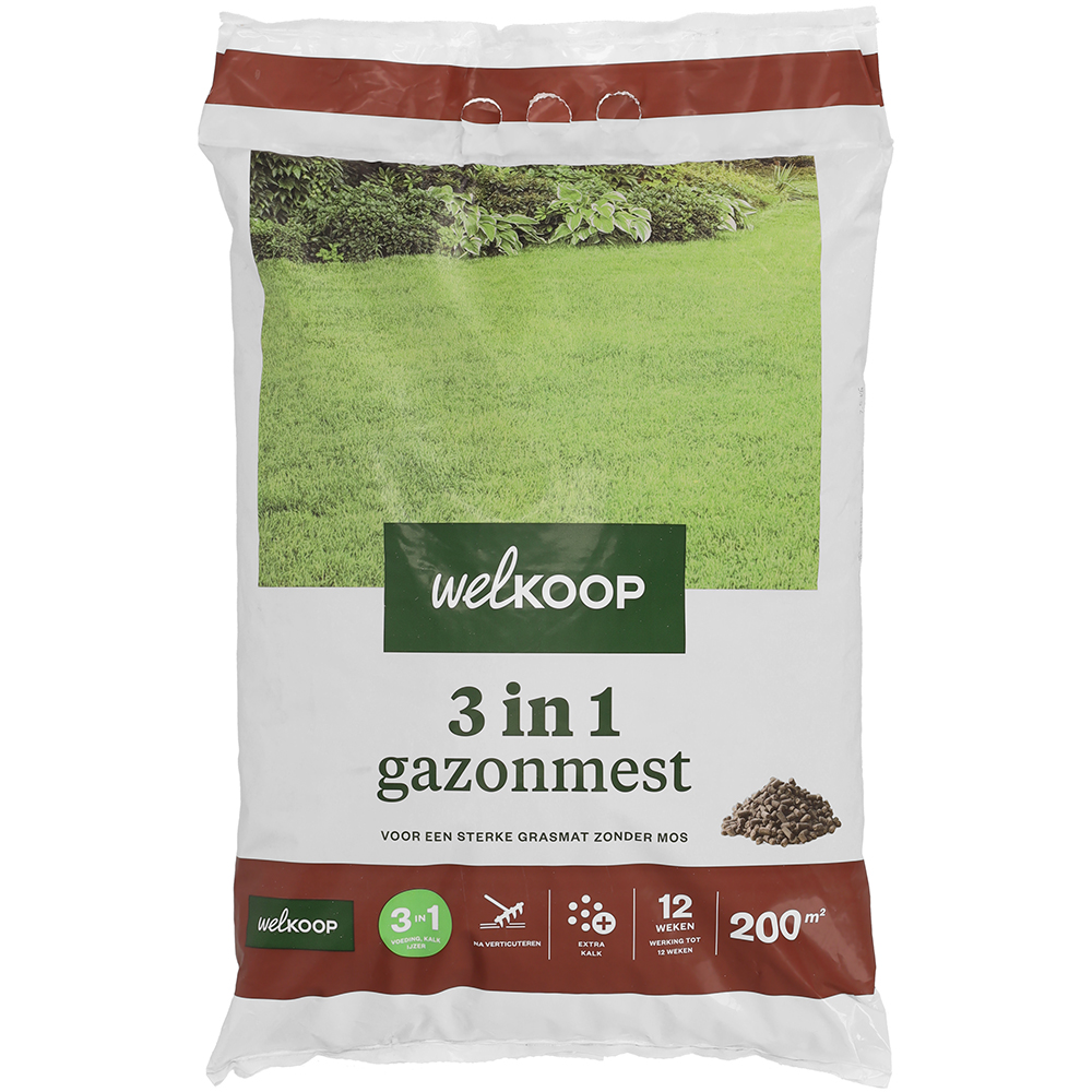 Welkoop - 3 in 1 Gazonmest - 200 m2 - 7.5 Kilogram