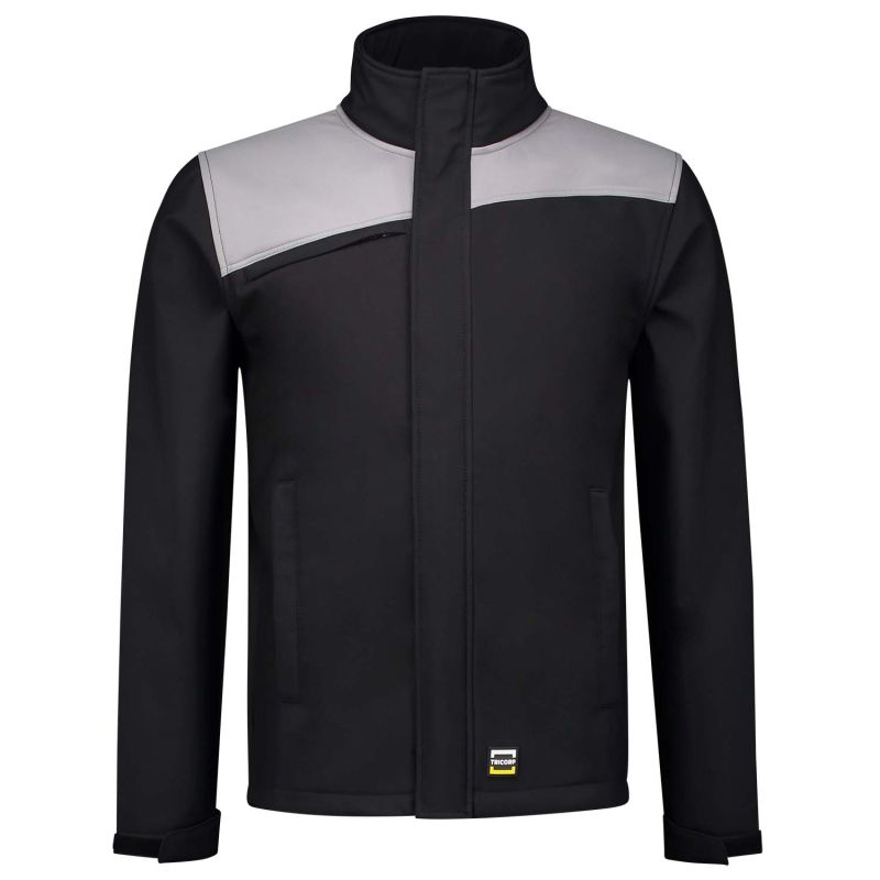 Tricorp Bicolor 402021 - Softshell jas - Zwart Grijs - 3XL