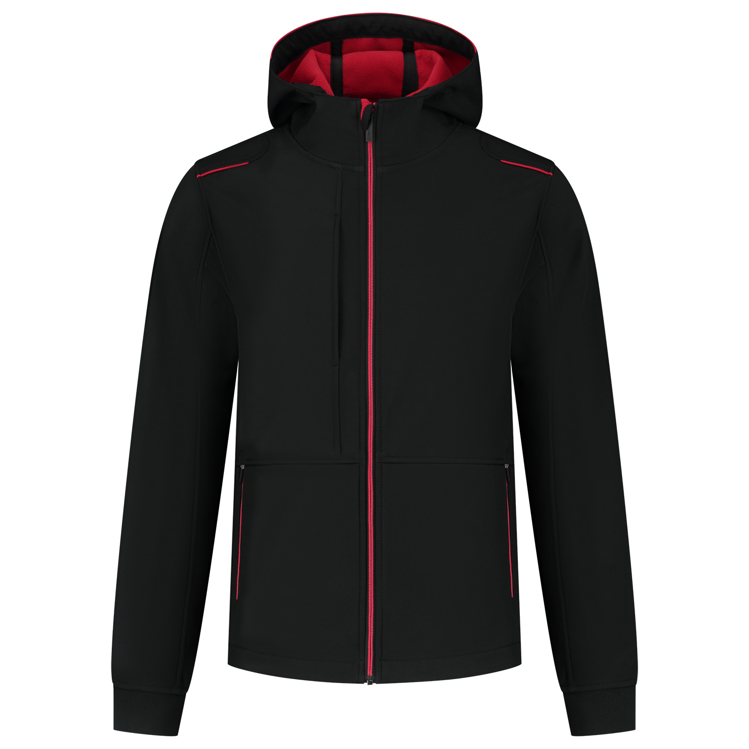 Tricorp Accent 402705 - Softshell jas - Zwart / Rood - 3XL Tricorp Accent 402705 - Softshell jas - Zwart / Rood - 3XL