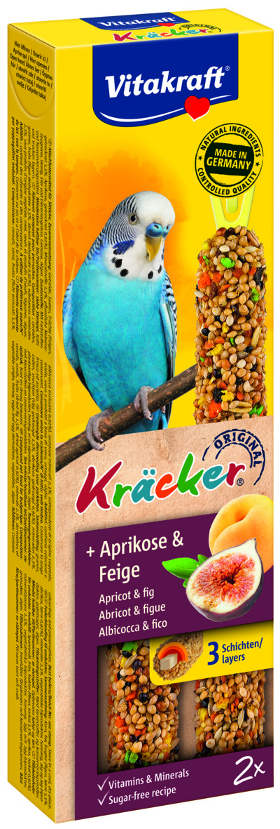 Vitakraft Fruitkracker 2 in 1 Parkiet - 2 Stuks - Fruit - Snacks|Cracker Vitakraft Fruitkracker 2 in 1 Parkiet - 2 Stuks - Fruit - Snacks|Cracker