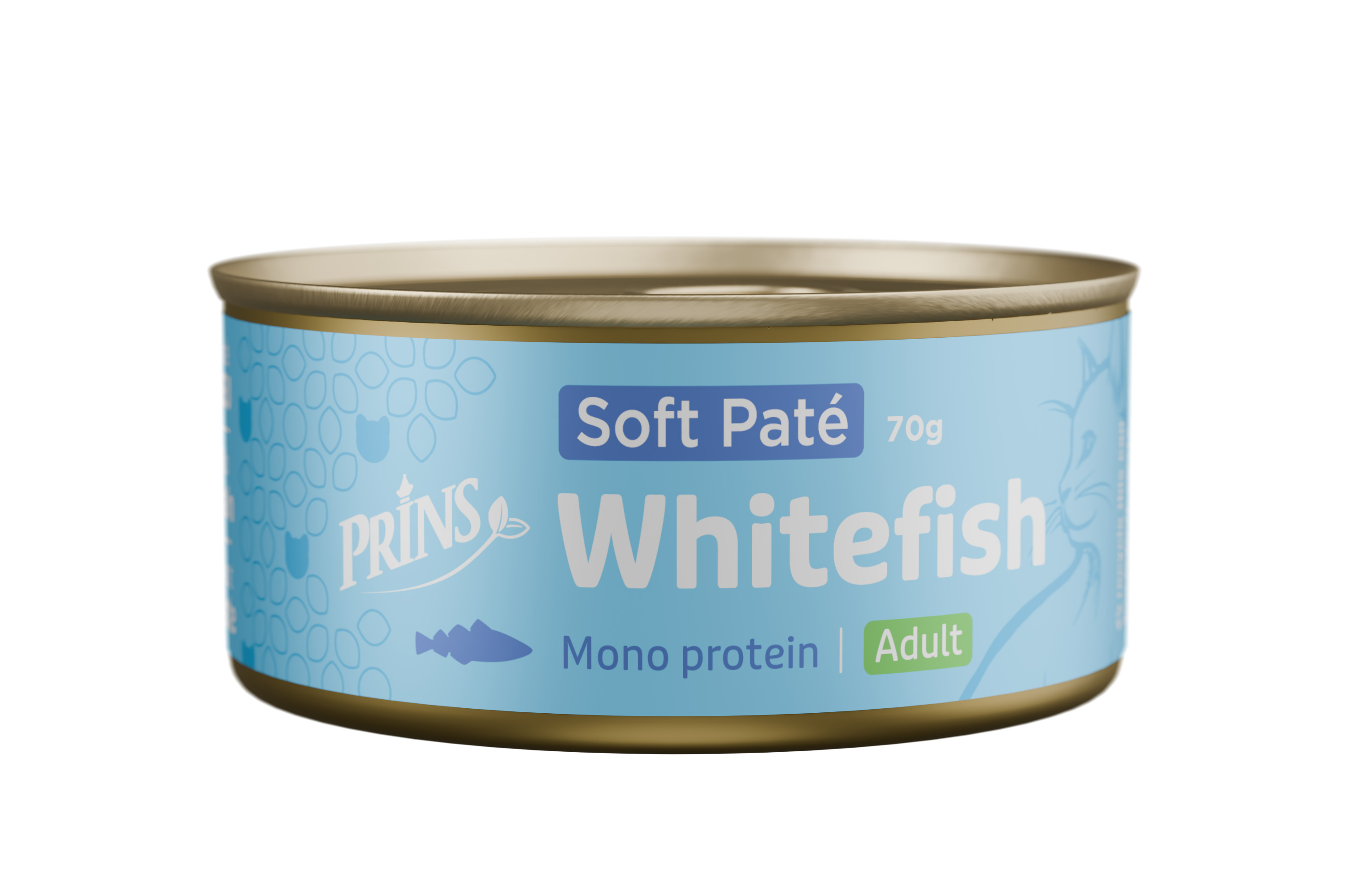 Prins Soft Paté - Kattenvoer - 70 Gram - Witvis