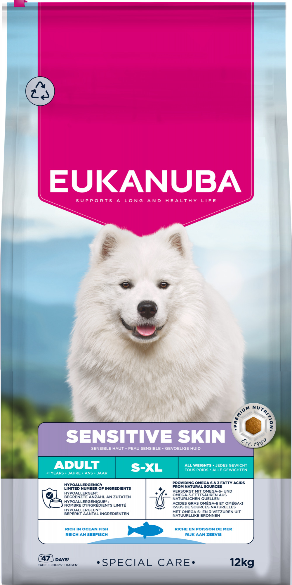 Eukanuba Special Care Sensitive Skin Adult - Hondenvoer - 12 Kilogram