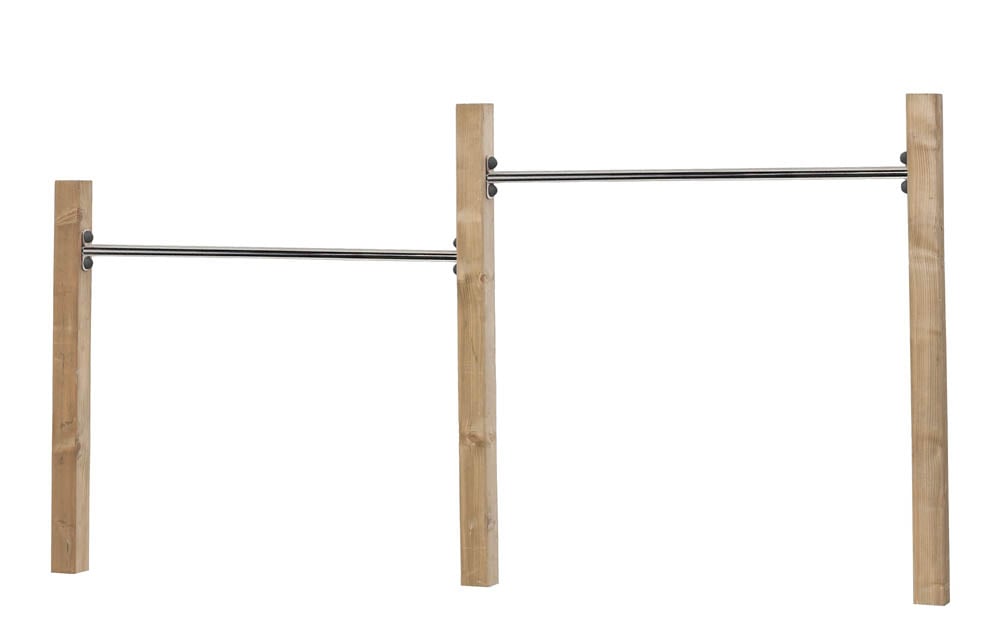 Swing King - Duikelrek dubbel - Bruin - Hout